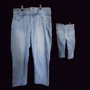 Laurie Felt Light Blue Cropped Jeans